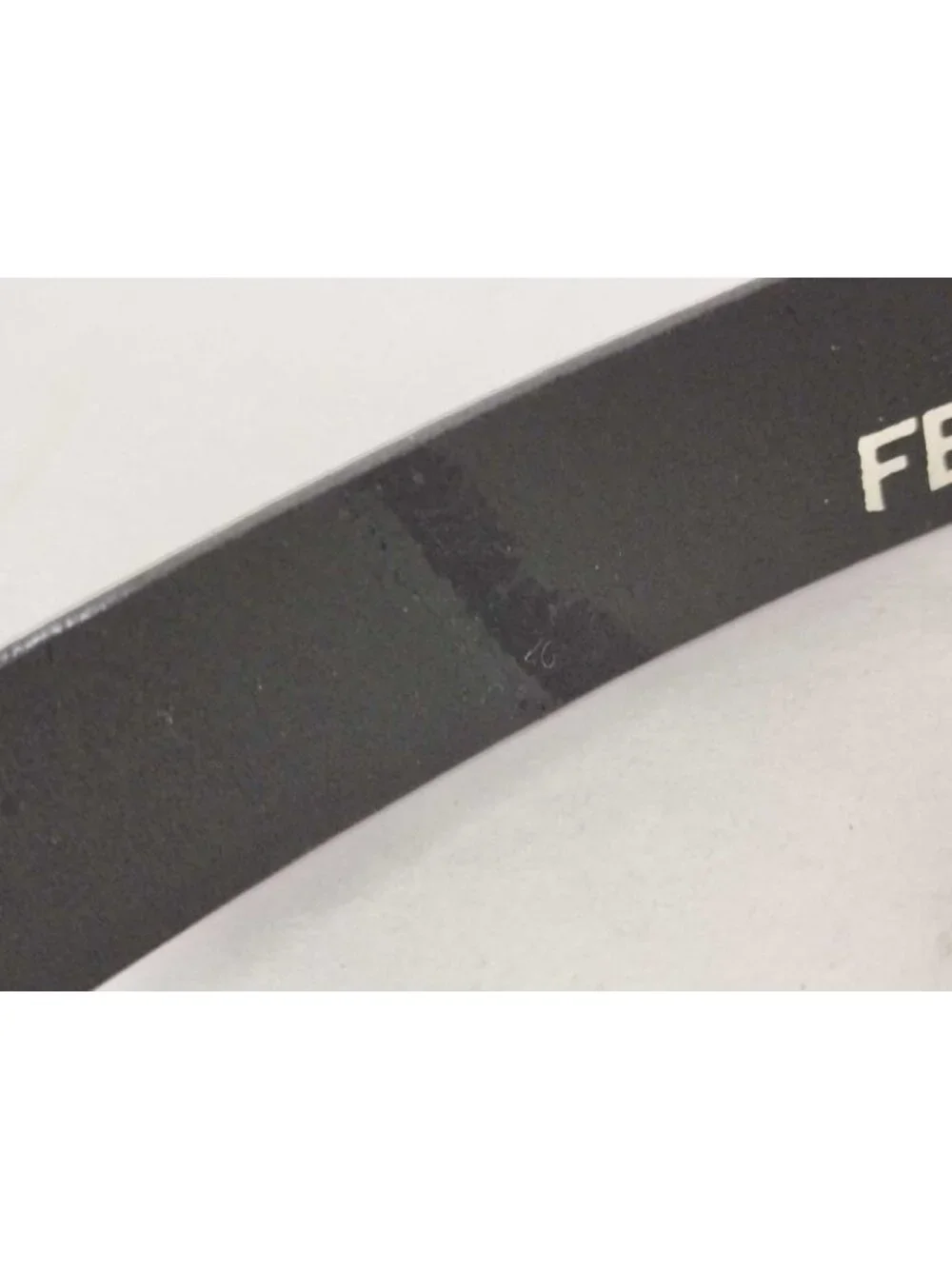 Fendi Belt Mamma Buckle Black Gold Silver Leather FF Logo